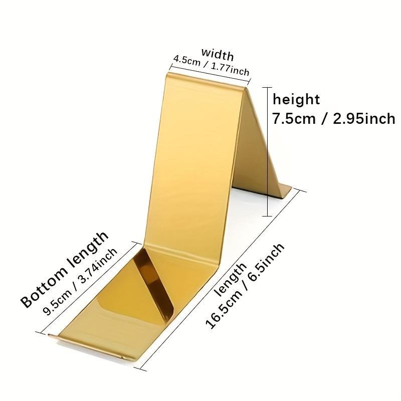 4pcs Stainless Steel Shoe Racks Display Stand Golden Mirror Finish Light Luxury Shopping Mall Counter Shoe Support Display Rack