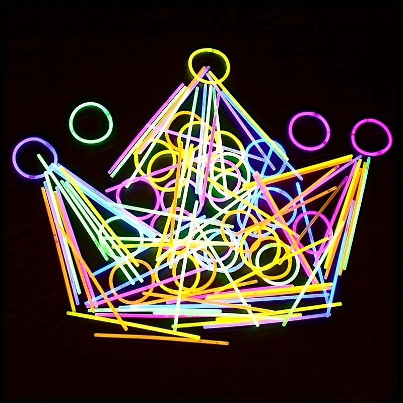 100pcs Mixed Color Glow Sticks Bracelet Necklace Set - Party Supplies & Decorations - Plastic Glow Sticks for Concerts, Festivals & Parties