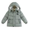 Winter Boys Jacket Long Solid Color Berber Fleece Lining Thick Warm Hooded Parka Teen Boy Snowsuit
