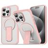 Hot Sale Matte Anti-fingerprint Hidden Holder Shockproof Magnetic Mobile Phone Case for iPhone 15 16 14 Plus 13 12 Pro Max 11 17