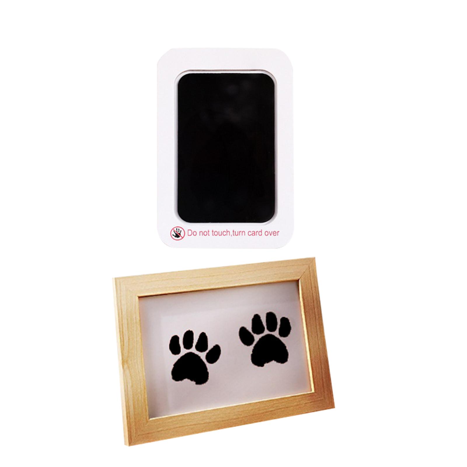 

Print Frame & Ink Pads Kit,Dog Or Cat Print Kit,2 No Mess Ink Pads For Pet,Print Pad For Dogs,Wooden Pet Memorial Frame,Personalized Pet 1ml One Size