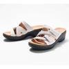 Thick-soled imitation leather muffin wedge heel fish mouth skin tone fashion Velcro sandals women's shoes