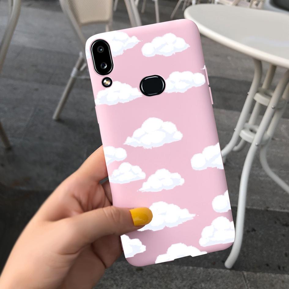 For Phone Case Samsung Galaxy A10s A107 SM-A107F Case Fashion Candy Color Flower Soft Cover For Samsung A10s A 10 S A10 2019 Bag