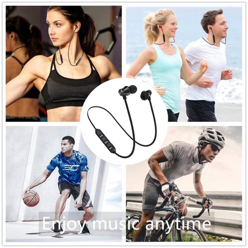 Magnetic Wireless Bluetooth Earphone Xt11 Music Phone Sport Earbuds With Mic