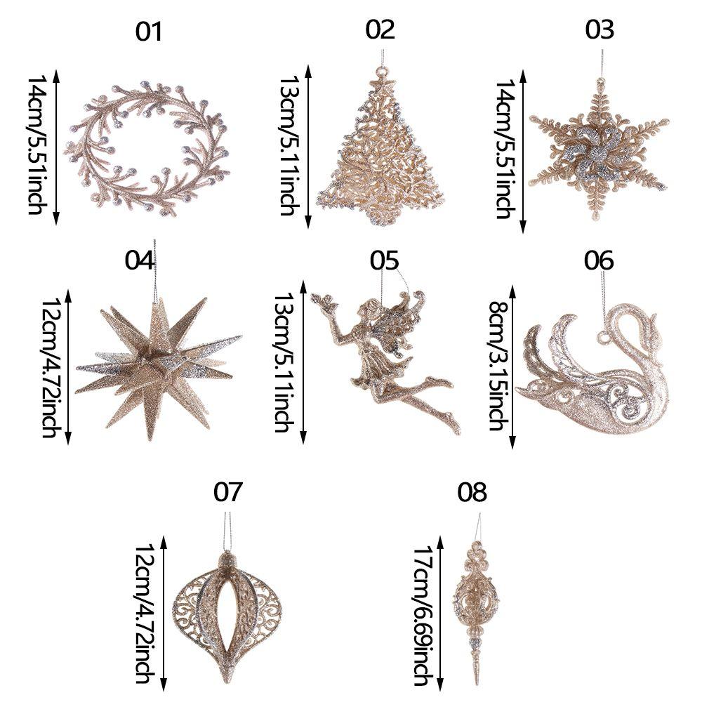 Kids Tags Angel Home Decorations Snowflake Hangings Christmas Ornaments Xmas Tree Pendant