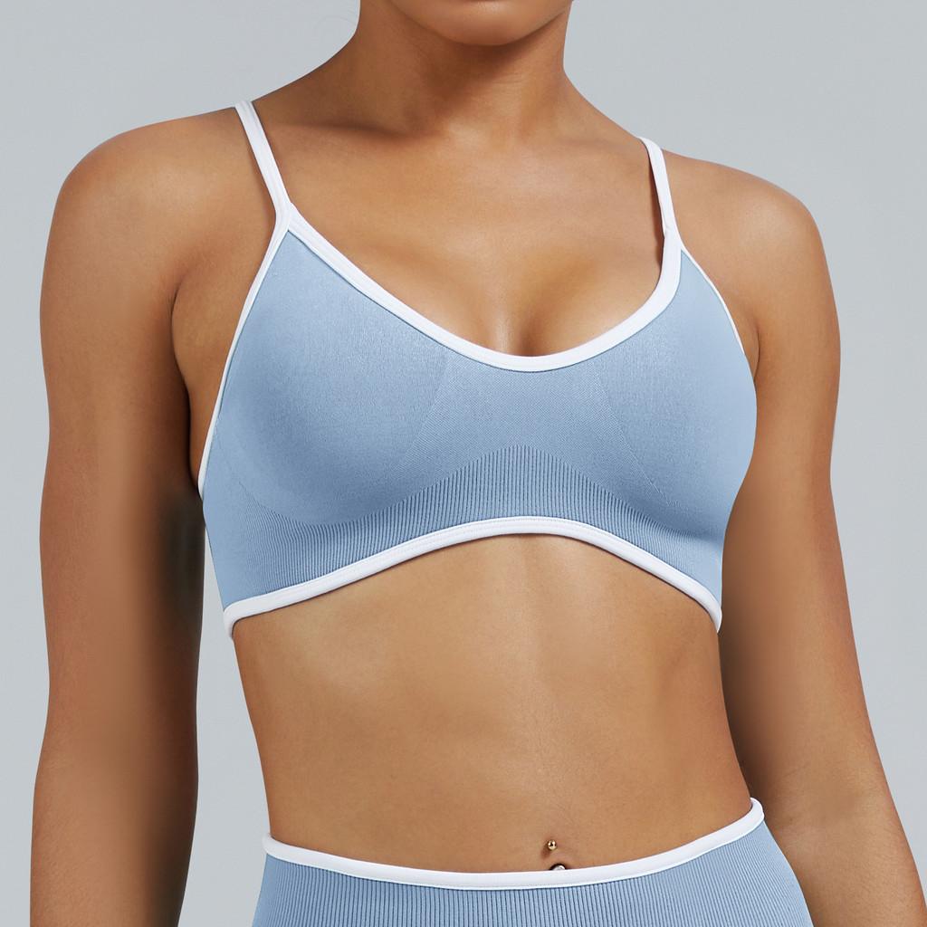 Youthful Activewear Sports Bra With Siliconefree Full Coverage Support For Yoga And Fitness Enthusiasts