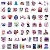 110pcs Stickers Pack Demon Hunters Cartoon Stickers Starry Sky Cat Graffiti Sticker Decorate Phone Back Card Trunk Water Cup Cut