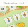 Wooden Animal Stacking Block Game Shape Matching Puzzle Balance Toy Montessori Fine Motor Training Educational Toys for Children