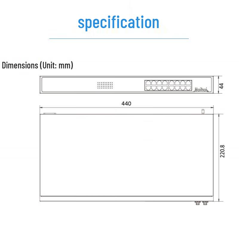 HIKVISION DS-3E0518SP-E(B) 16-Port Gigabit PoE Switch