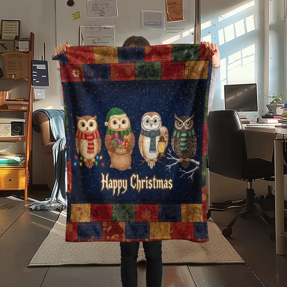 1 Pezzo Coperta in Flanella con Stampa Cartone Animato, Alta Qualità Confortevole per Tutte le Stagioni, Decorazione per la Casa, Calore e Comfort, Perfetta per Regalo di Natale Compleanno