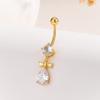 Fashion Zircon Butterfly Belly Button Rings Shiny Crystal Bow Navel Piercing For Women Girls Sexy Belly Ring Beach Jewelry Gifts