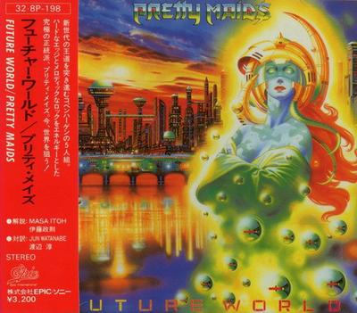 CD PRETTY MAIDS  Future World 328P198 EPIC 1987 Japan Metal Used
