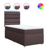 Maison Exclusive - Sommier à lattes de lit avec matelas Marron foncé 90x200 cm