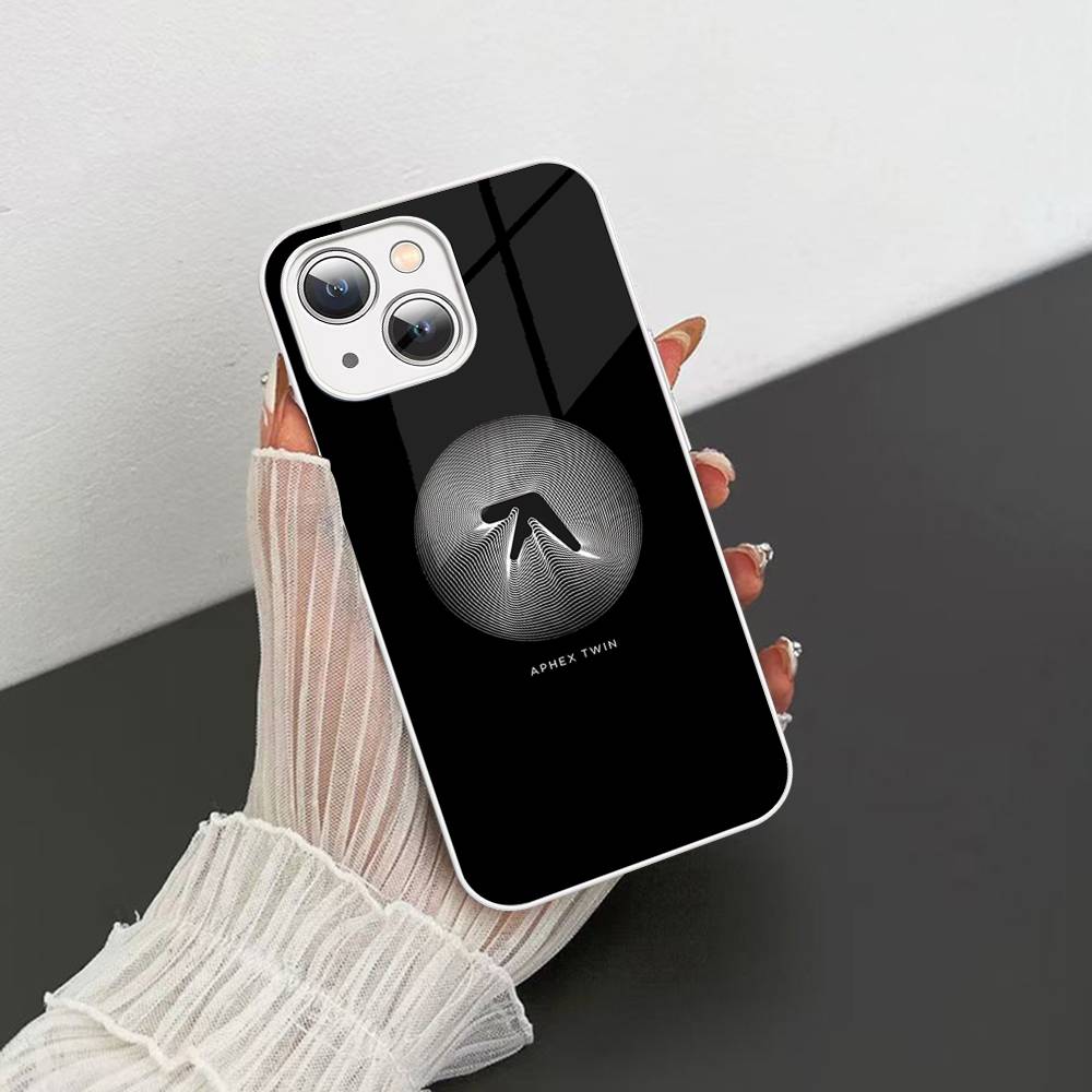 DJ A-Aphex T-Twin Tempered Glass For Iphone 14 13 12 11 Pro Mini XS MAX 14Plus X XS XR Cover