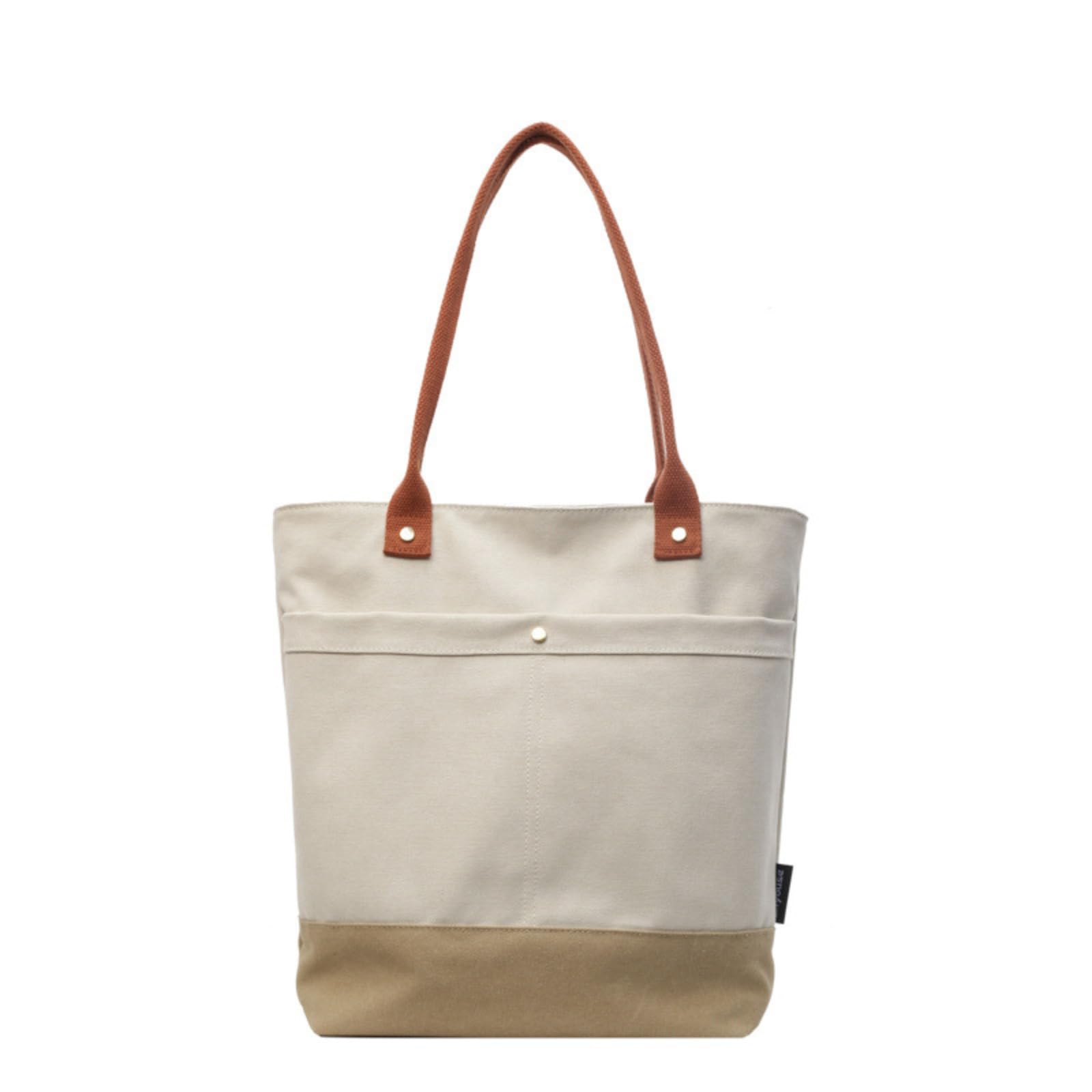 

Tote Bag for Mini Square Vertical Canvas Bag [MYSKUFT] Women, Vertical, Bicolor, Bag, Bag, Tote, Tote, Lightweight, Small, Women s (White)