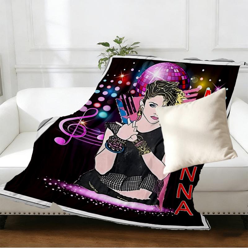 Singer Print Blanket - Soft & Comfortable, for Bedroom, Travel, Sofa, Home Decoration - Birthday Christmas Gift for Friend
