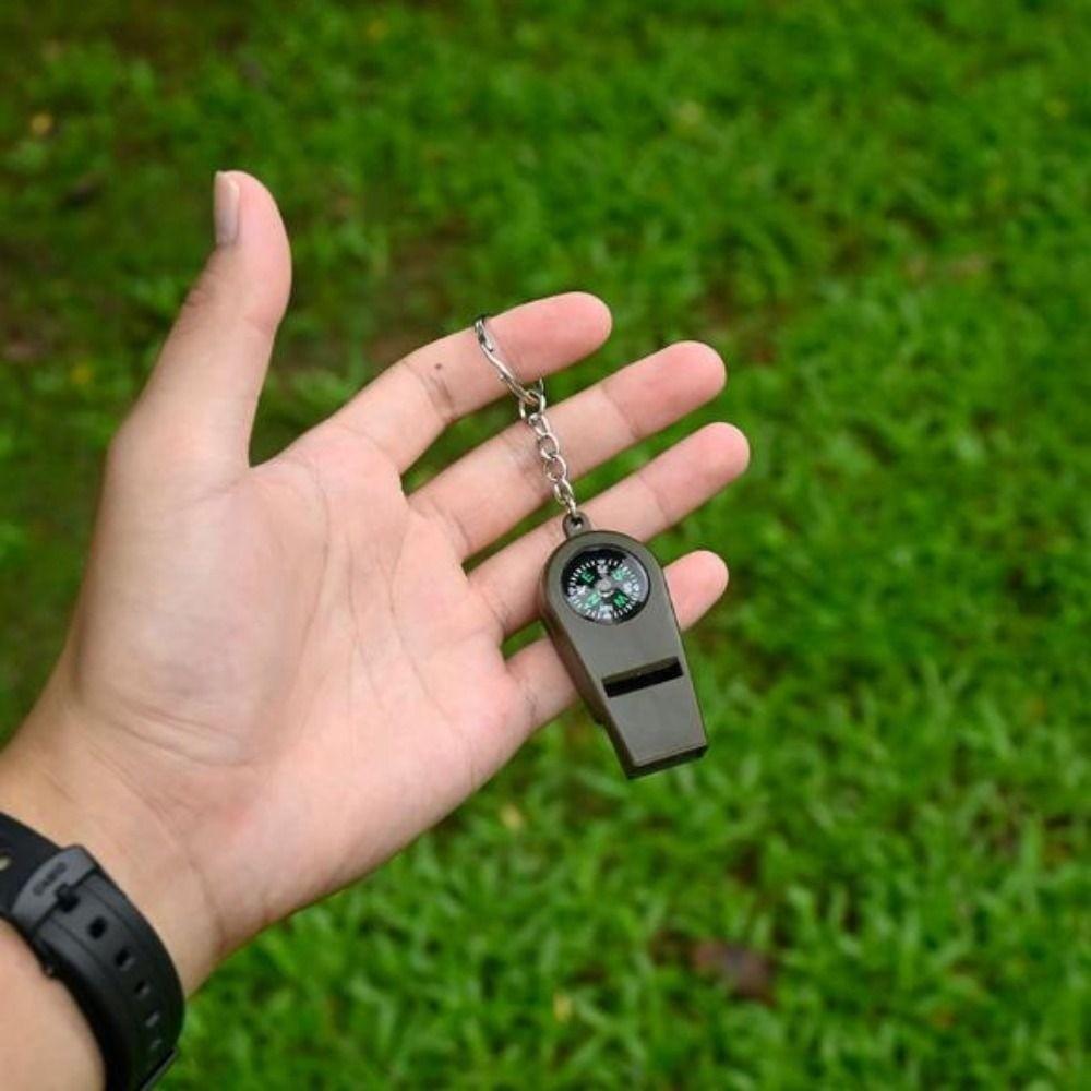 ABS Material Emergency Safety Tool 2in1 Loud Sound Whistle High Quality Outdoor Survival Whistle
