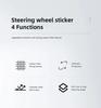 Car Steering Wheel Stickers Carbon Fiber Sticker Accessories For Volvo Xc60 Xc90 V40 V60 S60 V50 V90 S80 C40 XC40 V70 Rdesign