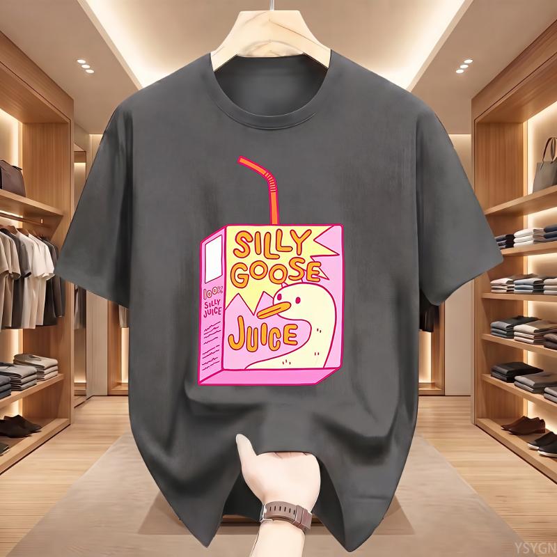 Silly Goose Juice Classic TShirt Unisex WoUnisex T Shirts High Quality Cotton Clothes Short Sleeve Crew Neck Tee Shirt Summer Top