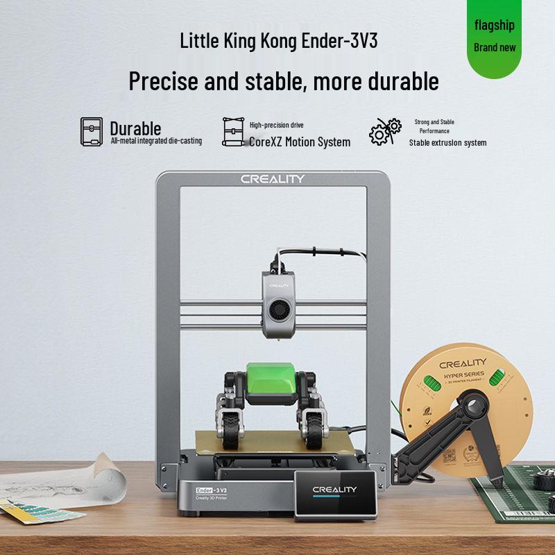 Chuangxiang Ender-3 V3 High-Speed 3D Printer: Precision, Smart Leveling, Stable, Fast Printing.