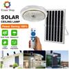 800W 3 Colors LED Solar Ceiling Light Solar Panel Light Indoor Outdoor Waterproof LED Ceiling Light with Remote Control