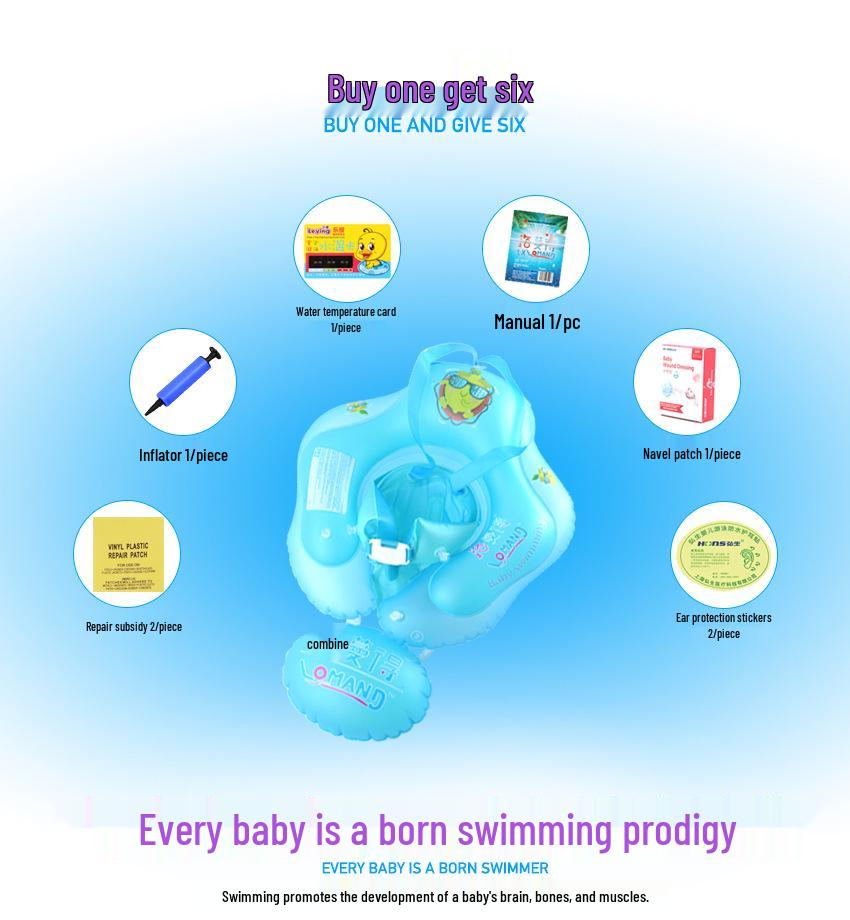 Luomande Verdickter Baby-Schwimmring mit Sitz und Erstickungsschutz-Design