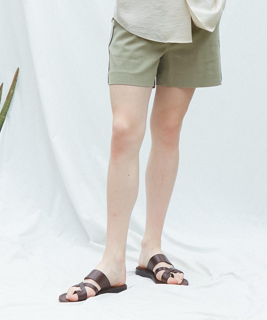 MUGUET Side Point Short Pants (Khaki)