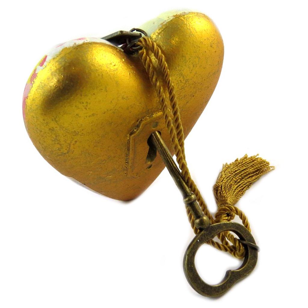 Les Trésors De Lily [P1142] - Objet de décoration 'Art Hearts' multicolore (Dear Mum I Love You) - 10x8. 5x3. 5 cm