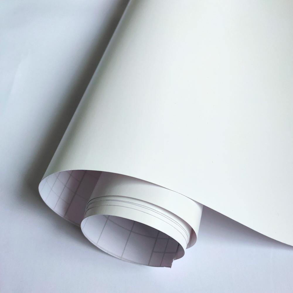 Matte White Vinyl Car Wrap Film Foil Sticker Universal Self-adhesion Waterproof Protection Film for Car Motorcycle Accessories