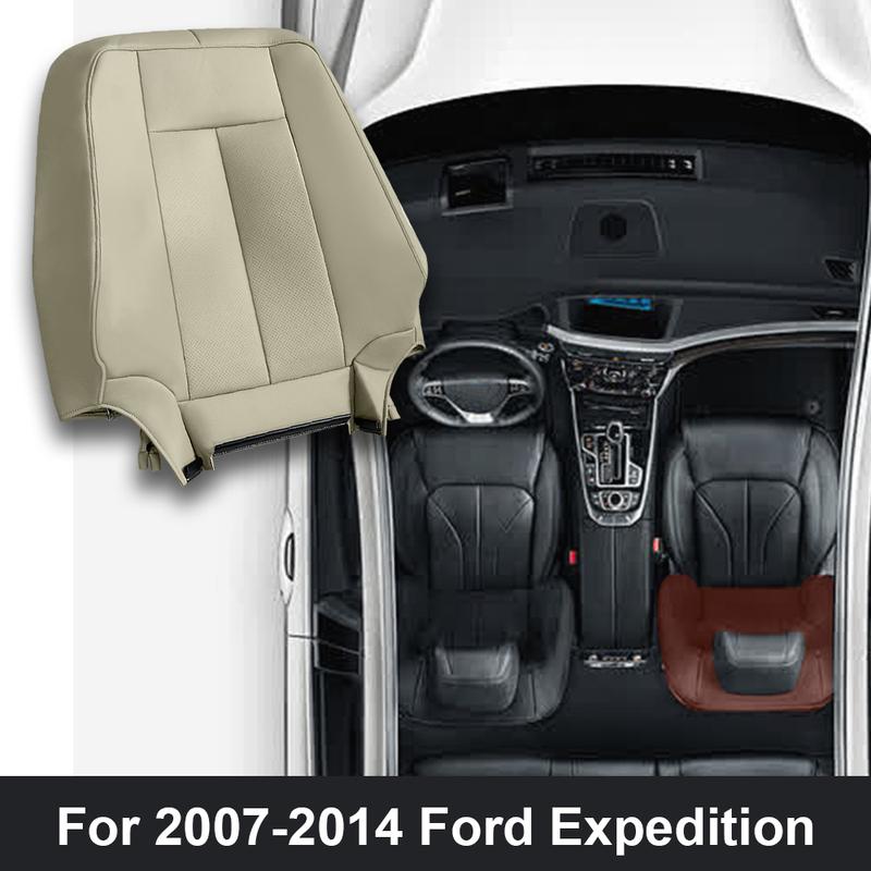 For Ford Expedition 2007 - 2014 Driver Passenger Perforated Leather Seat Cover Backrest