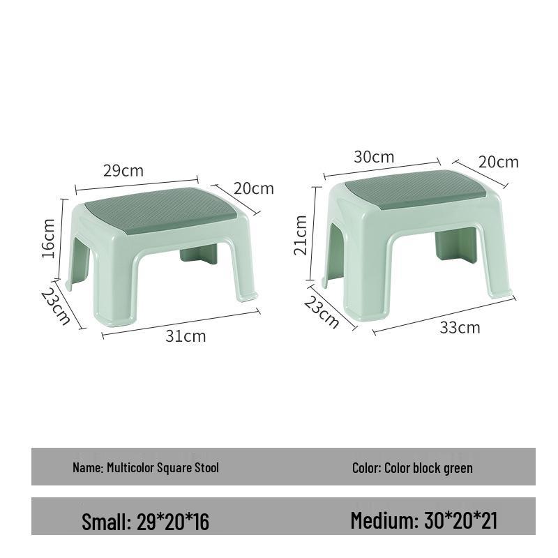 Plastic Stool for Kitchen, Living Room, Bathroom, or Kids' Room - Versatile and Sturdy for Household Use