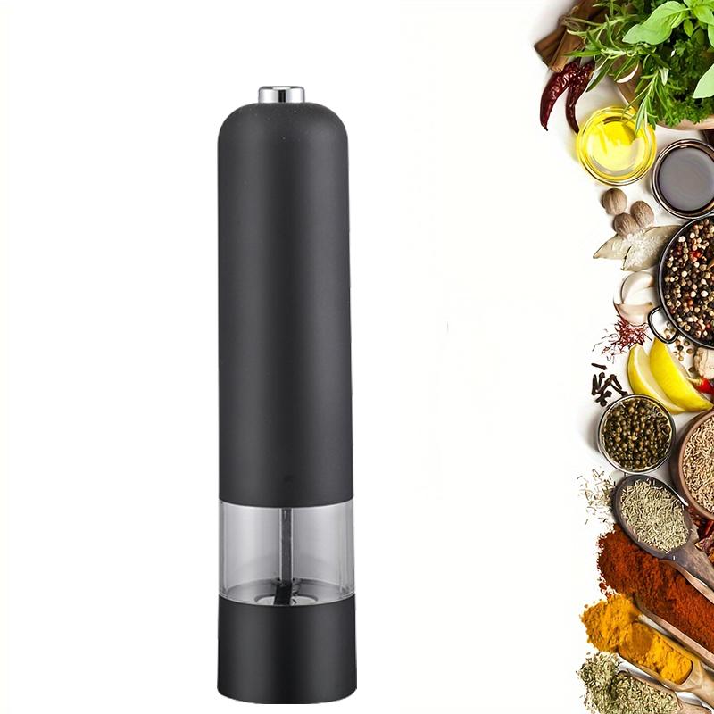 

1/2pc Electric Salt Pepper Grinder Stainless Steel Electric Automatic Spice Grinde With Light Outdoor Barbecue Kitchen Tool