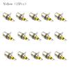15 Pcs Nickel Plating RCA Panel Mount Connector RCA Panel Mount Audio Socket Plug Connector