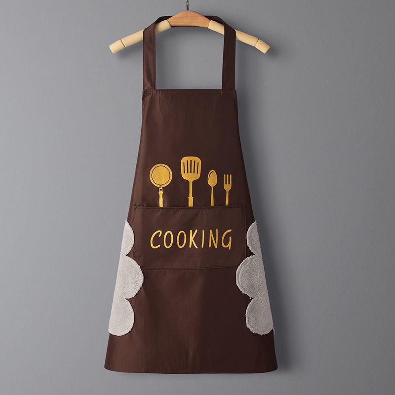 Waterproof & Oil-Proof PVC Logo Apron with Waistband for Kitchen and Catering