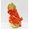 Keramik Ganesha Idol Ganesha Idol für Armaturenbrett Kleines Ganesha Murti Ganpati Idol für Heimdeko Puja Lord Ganesh Statue