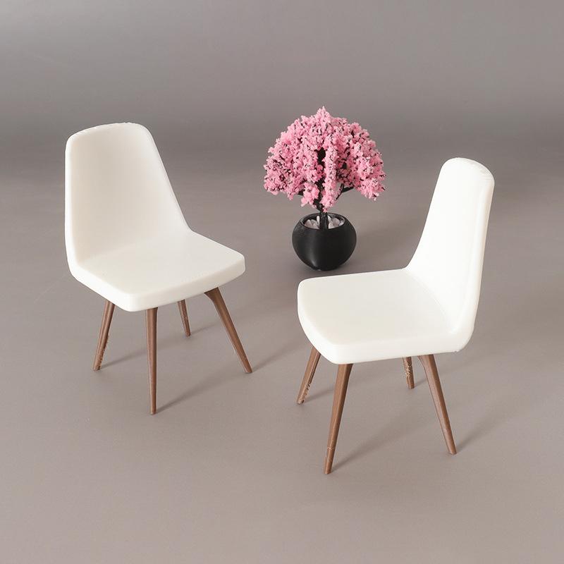 

1/12 Dollhouse Simulation Mini Chair Model Dollhouse Furniture Decoration Toy Dolls House Micro Scene Construction Props one size