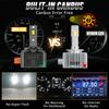 Dualvision D1S D3S LED-Scheinwerfer HID D2S D4S D5S D8 Turbo-LED 30000LM 35W Zweiseitiger CSP-Chip 6500K Plug&Play Auto-Lampe Xenon HID