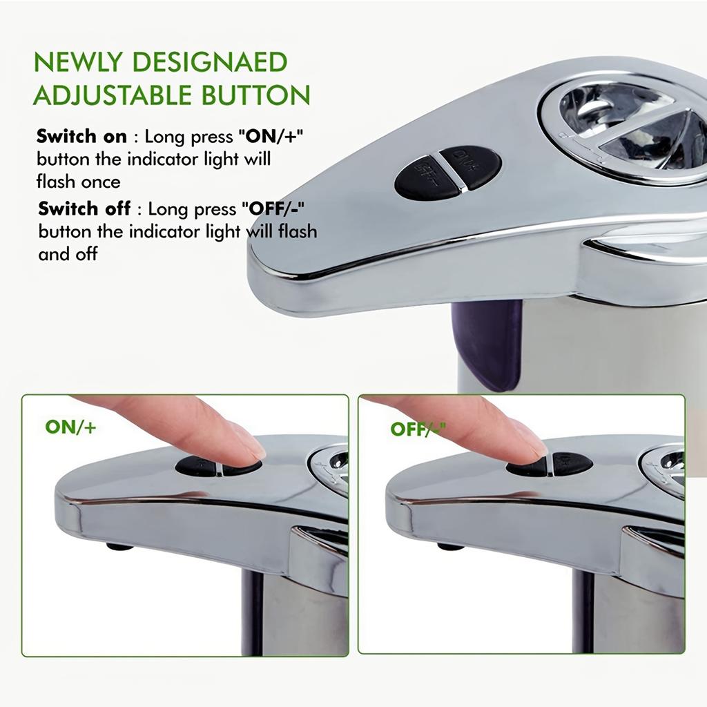 Contactless soap dispenser with infrared sensor8ounce stainless steel-Suitable for kitchen and bathroom