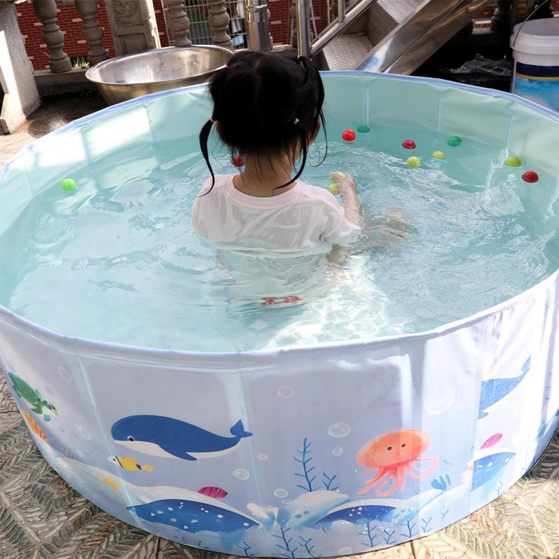 

Круглый бассейн ПВХ складной ненадувной для семьи, дома, на открытом воздухе, в саду, на заднем дворе, летний, для водных видов спорта, для вечеринки CN