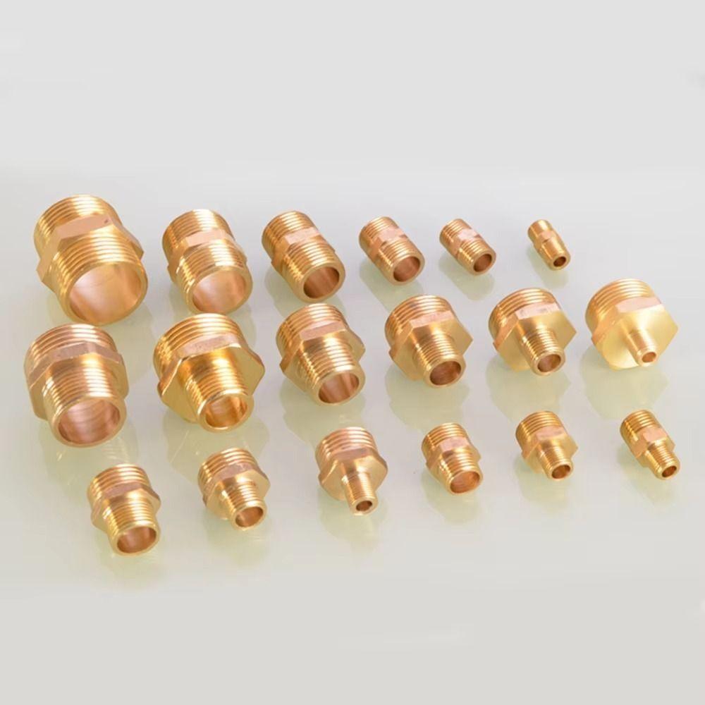 Quick Fit Adapter Brass Brass Tube Fitting Male Thread BSP Brass Nipple 1/8" 1/4" 3/8" 1/2" 3/4" 1" BSP Coupler Fitting