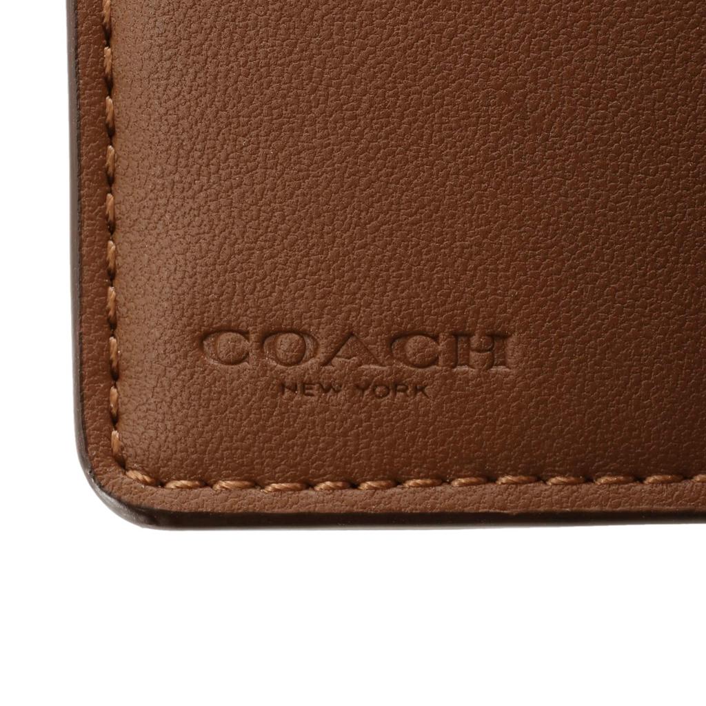 Outlet Bifold lommebok C0082 IME74 Signature Canvas Brun [Coach] Brun/Gull [Artikel]