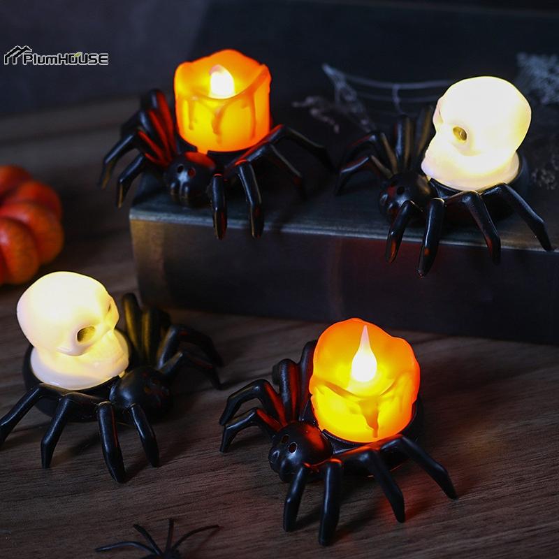 1PC Spider Night Light Halloween Decor, Bar and Party Supplies, Haunted House Props, Horror Party Accessories