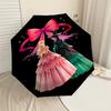 Enchanted Elegance: A Magical Bow Umbrella   Perfect for Outdoor Adventures, Travel Essentials, and Gift Ideas 097