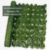 Artificial Pothos Leaf Telescopic Fence for Decoration and Privacy