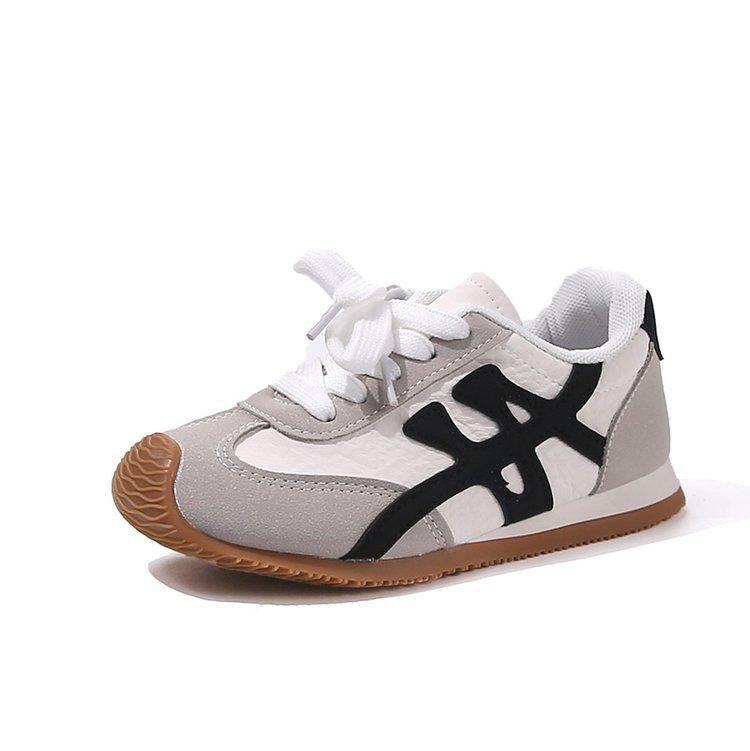 

Girls retro running shoes 2025 summer new soft-soled non-slip sports shoes versatile board shoes lightweight children s moral training shoes 36