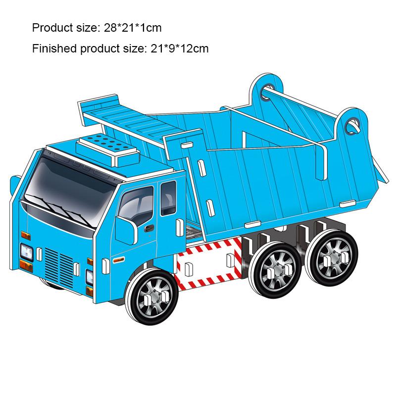 Big Size Children's 3D Paperboard Puzzle House Villa Castle Building Model for Kids Handmade DIY Assembly Puzzle Toys Gift