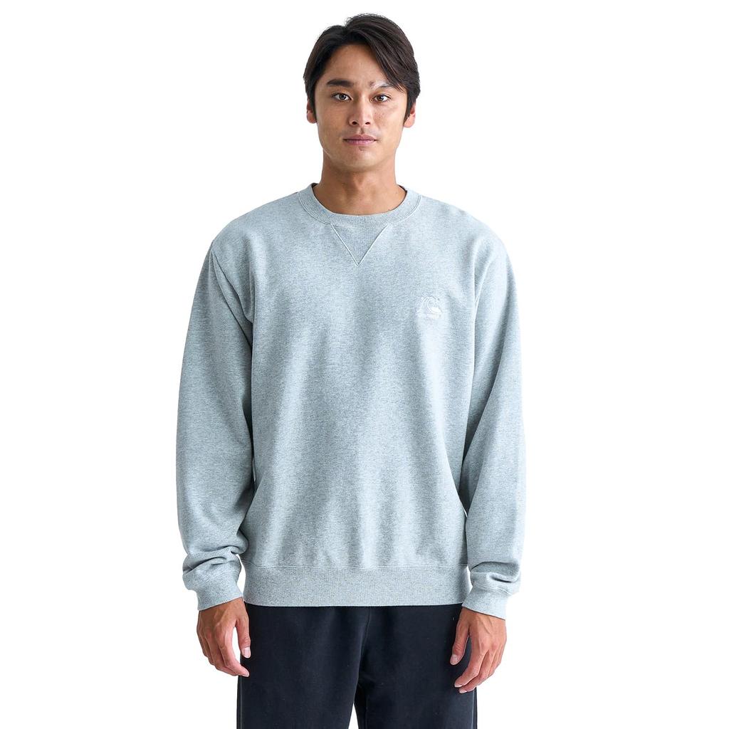 Quiksilver HTR Brand History Print Loose Crew Neck Sweatshirt Men's