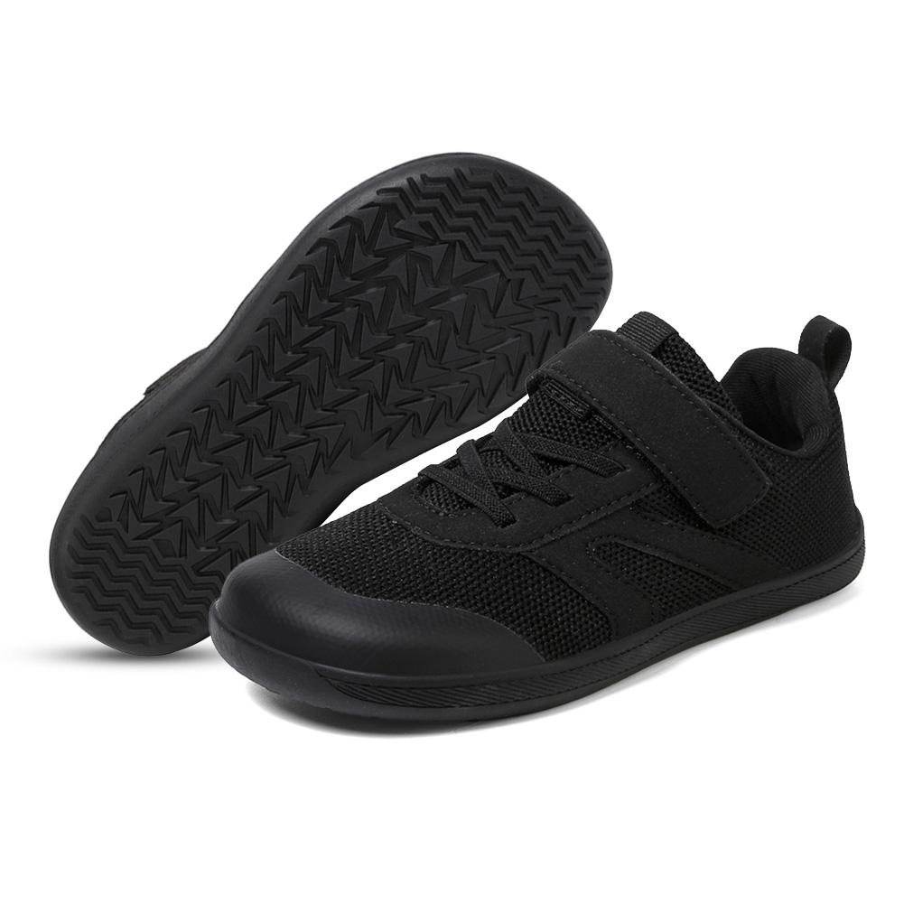 

Kids Wide Barefoot Shoes Breathable Minimalist Sports Shoes Non-Slip Lightweight Running Shoes for Boys Girls 26 чёрный