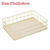 IJzeren Make-up Organizer Mand Met Gaas Voor Badkamer En Bureau Opslag