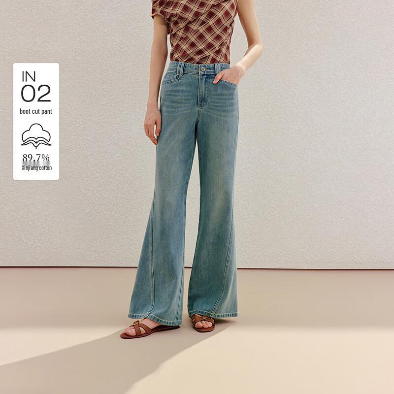 INMAN Vintage Washed Flare Jeans 26